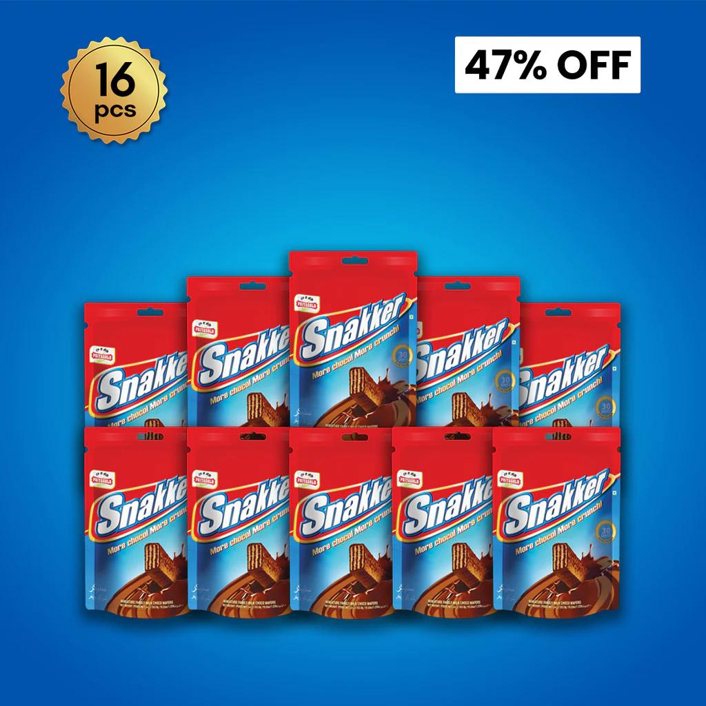 (Pack of 16) Snakker Pouch Offer