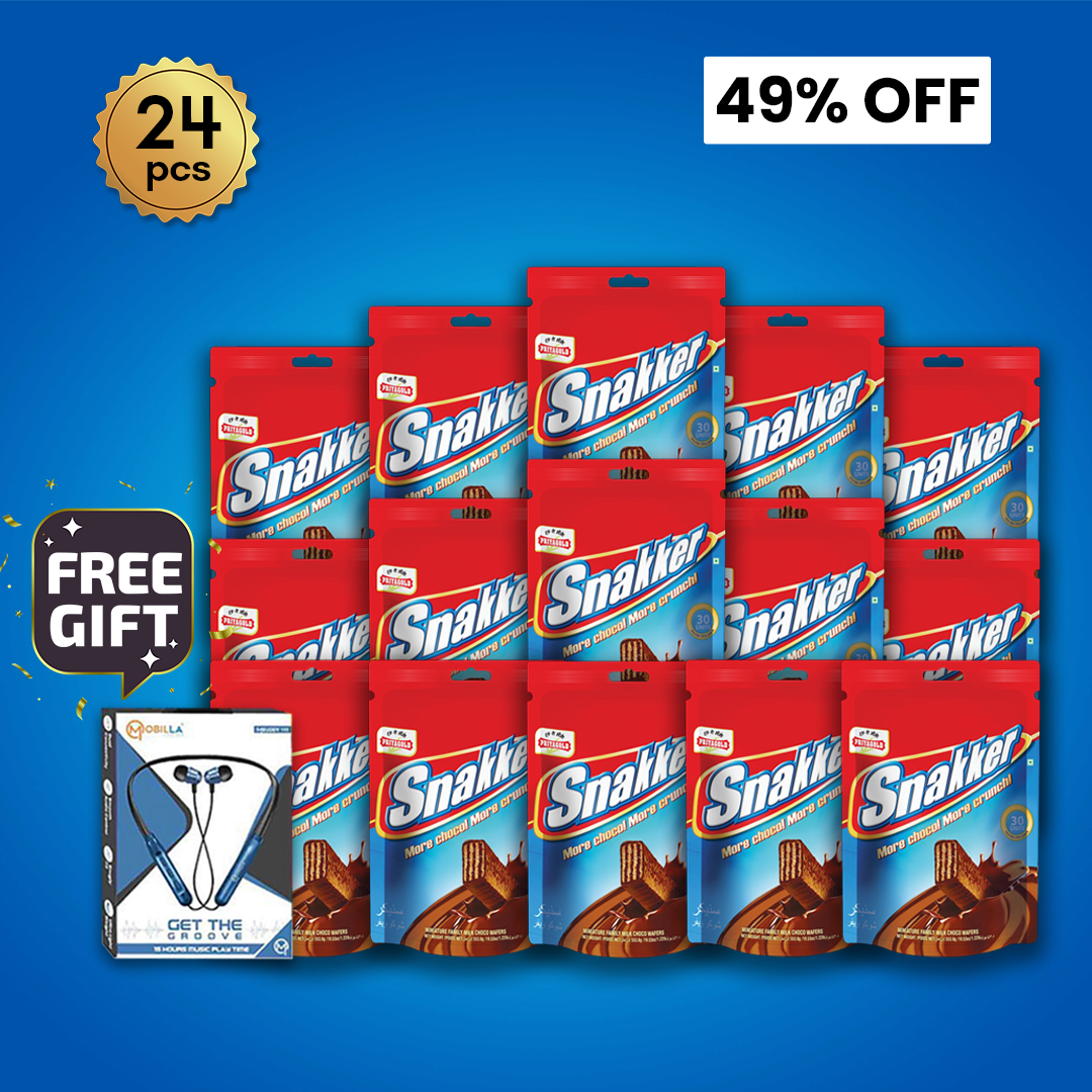 (Pack of 24) Snakker Pouch Offer